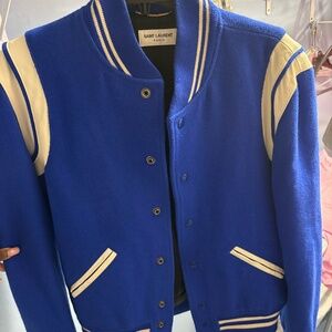 Saint Laurent Men's Teddy Varsity Jacket